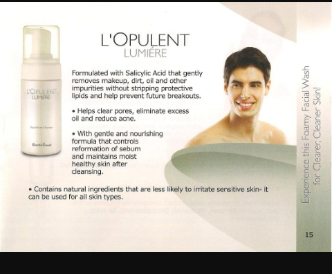 L'opulent facial foam